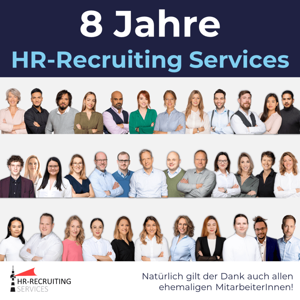 8 Jahre HR-Recruiting Services!