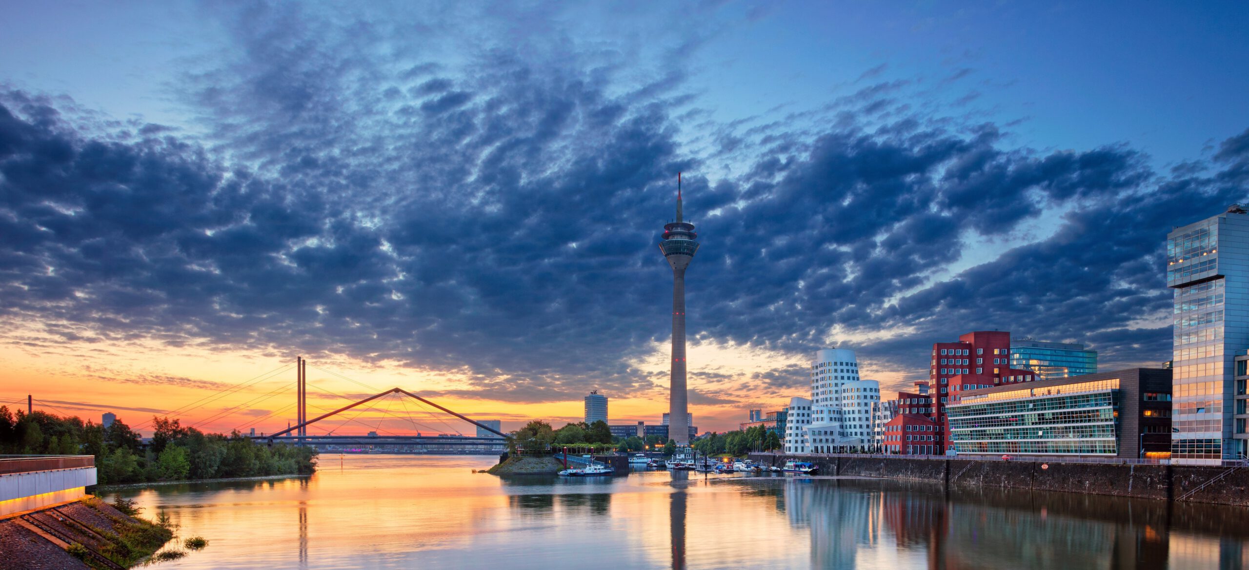 Düsseldorf, Germany. Cityscape image of Düsseldorf, Germany wi